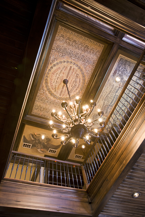 Open 2 story office and library