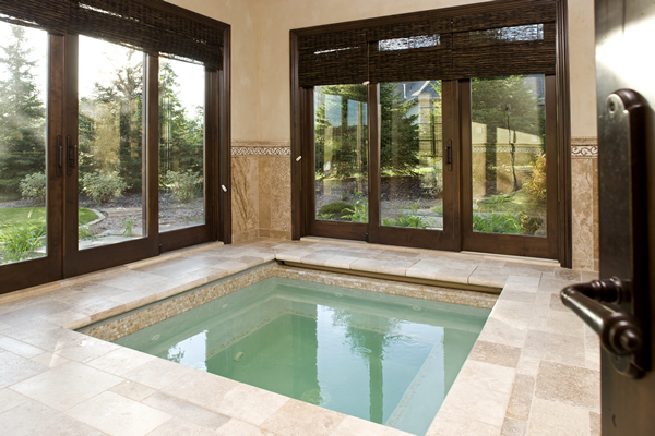 hot tub spa area